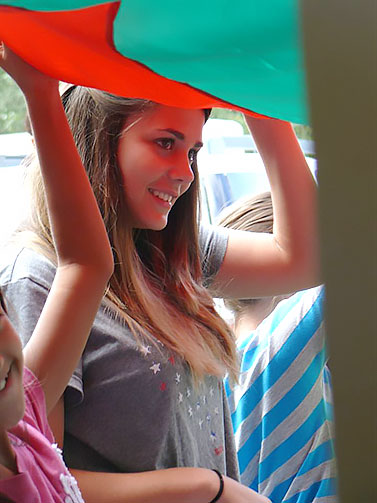 Girl With Flag