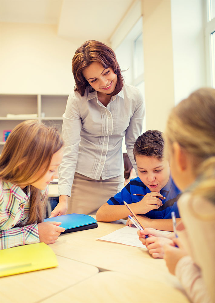 Teacher with Kids